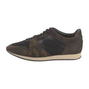 BURBERRY Nubuck Camouflage Sneakers